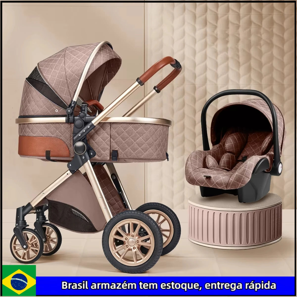 Poussette 2 en 1 pour bébé