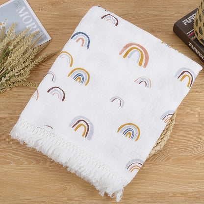 Couverture d’emmaillotage en mousseline de coton pour bébé