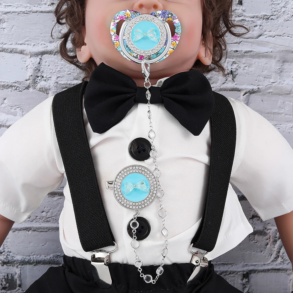 Sucette de luxe à motif papillon pour bébé