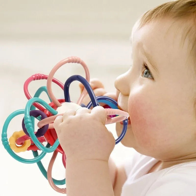 Hochet en caoutchouc souple pour bébé