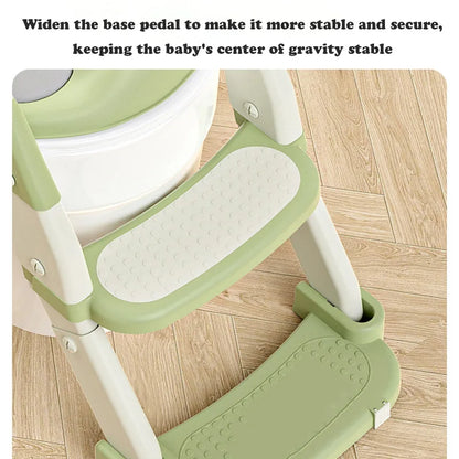 Chaise de toilettes pliable avec escalier pour enfants