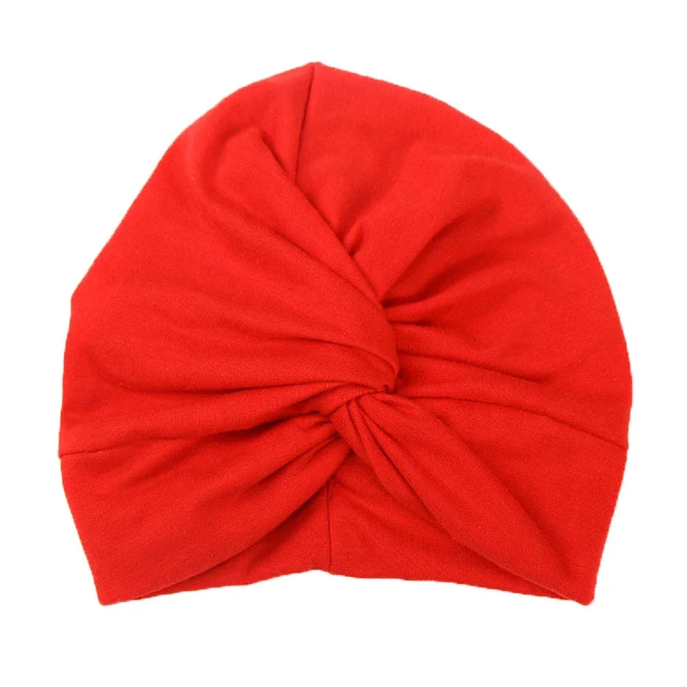 Turban en coton torsadé et noué pour bébé