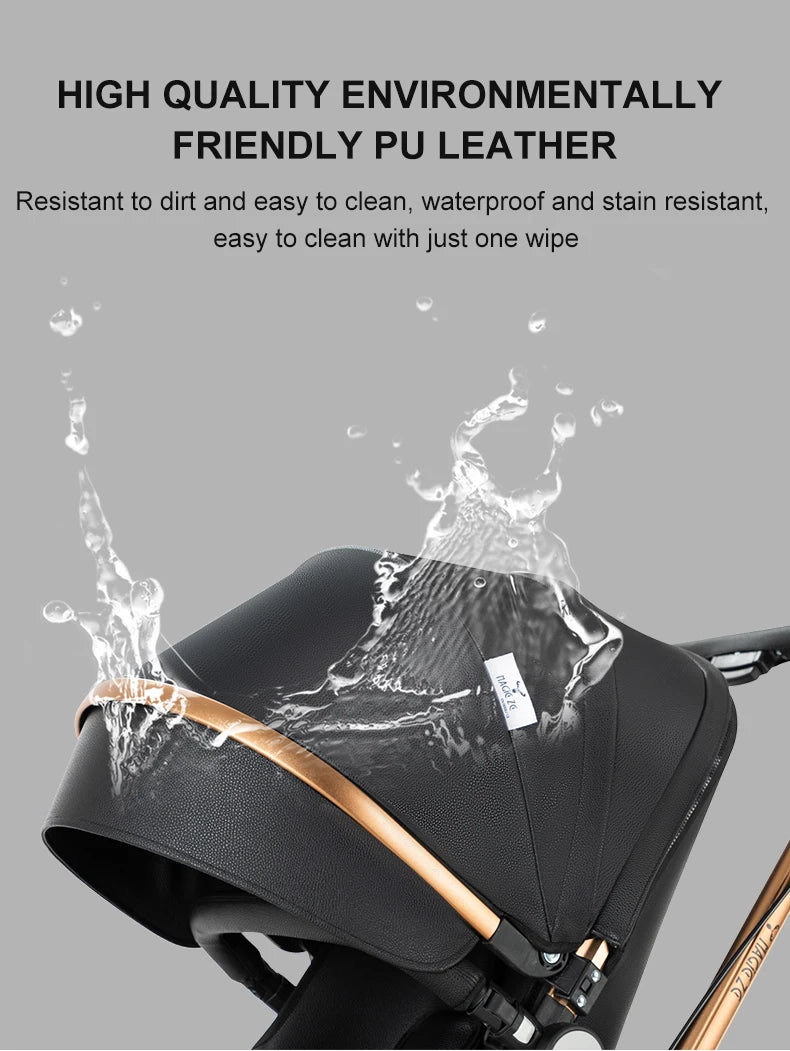 Poussette de paysage haute pliable