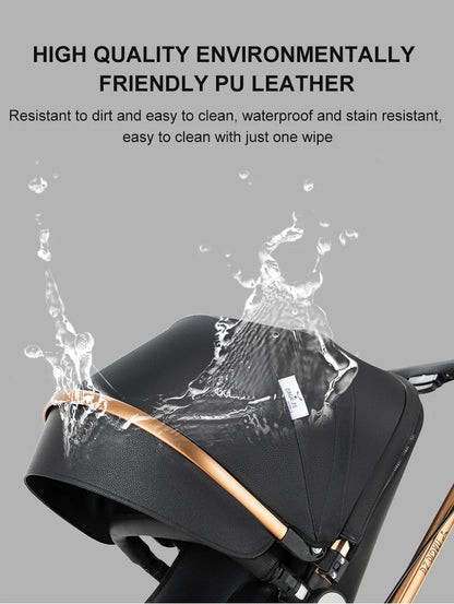 Poussette de paysage haute pliable