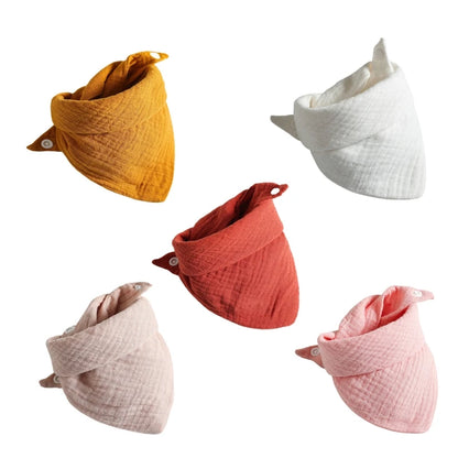 Bavoir en coton en forme d’écharpe triangulaire pour bébé X5