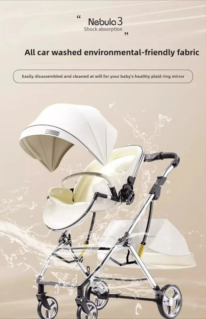 Poussette de luxe portable pour bébé