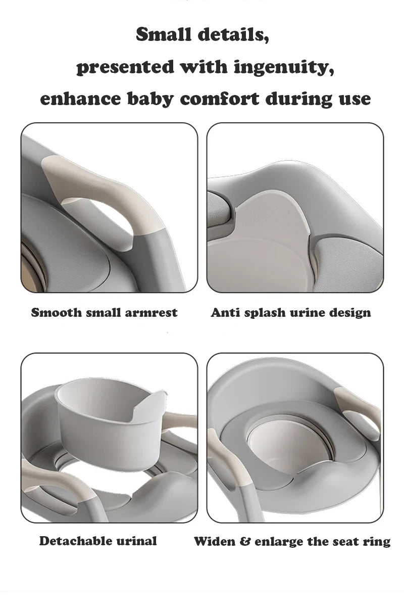 Chaise de toilettes pliable avec escalier pour enfants