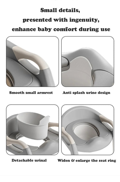Chaise de toilettes pliable avec escalier pour enfants