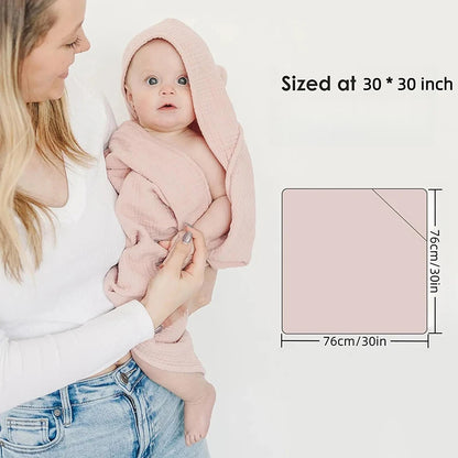 Serviette de bain en mousseline pour enfants