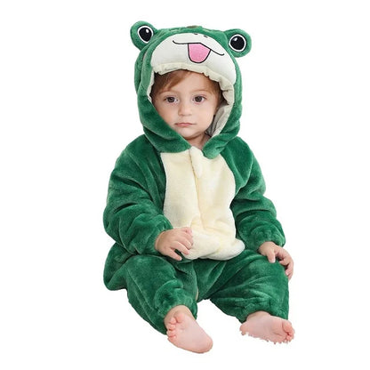 Combinaison pyjama chaud à motifs d’animaux pour bébé