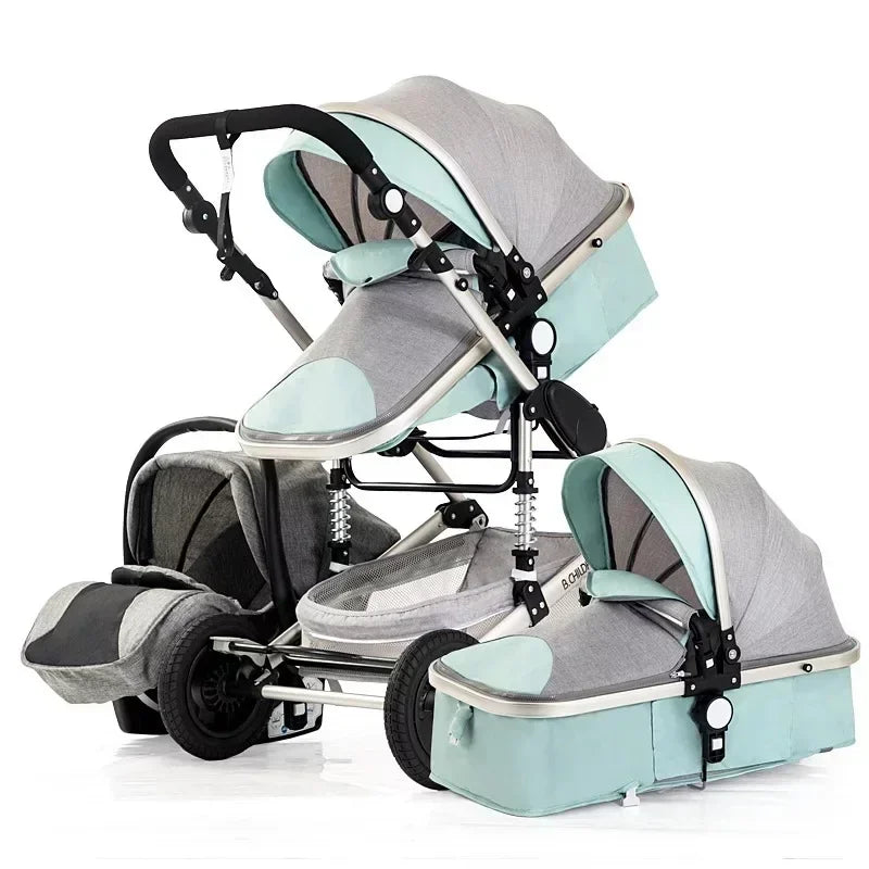 Poussette 3 en 1 pour le transport des nouveau-nés