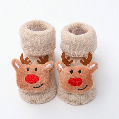 Chaussettes Père Noël en coton pour enfants