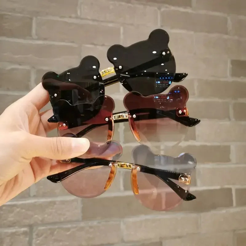 Lunettes de soleil en forme de tête d’ours pour bébé