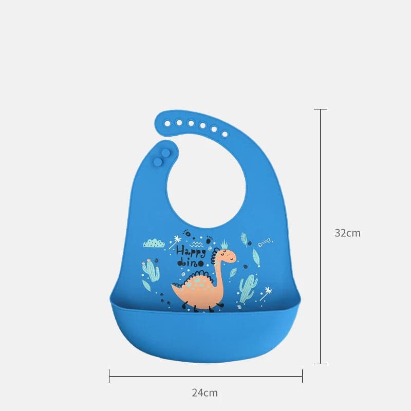 Bavoir attrape-miette à motif de dinosaure pour bébé