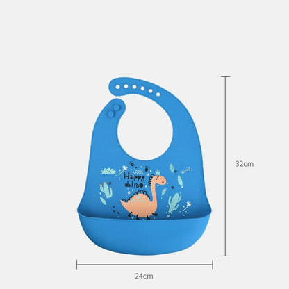 Bavoir attrape-miette à motif de dinosaure pour bébé