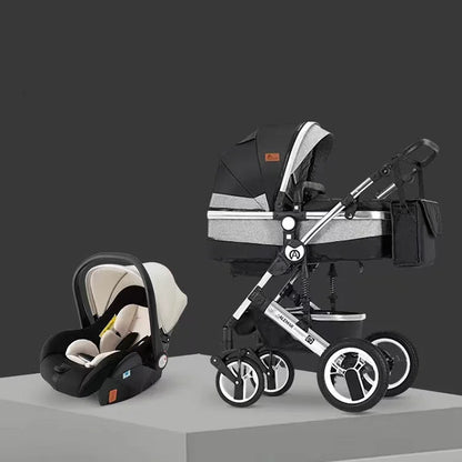 Poussette 3-en-1 moderne pour bébé