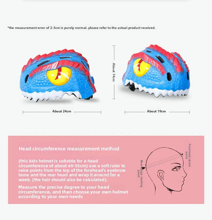Casque vélo en forme de dinosaure pour enfants
