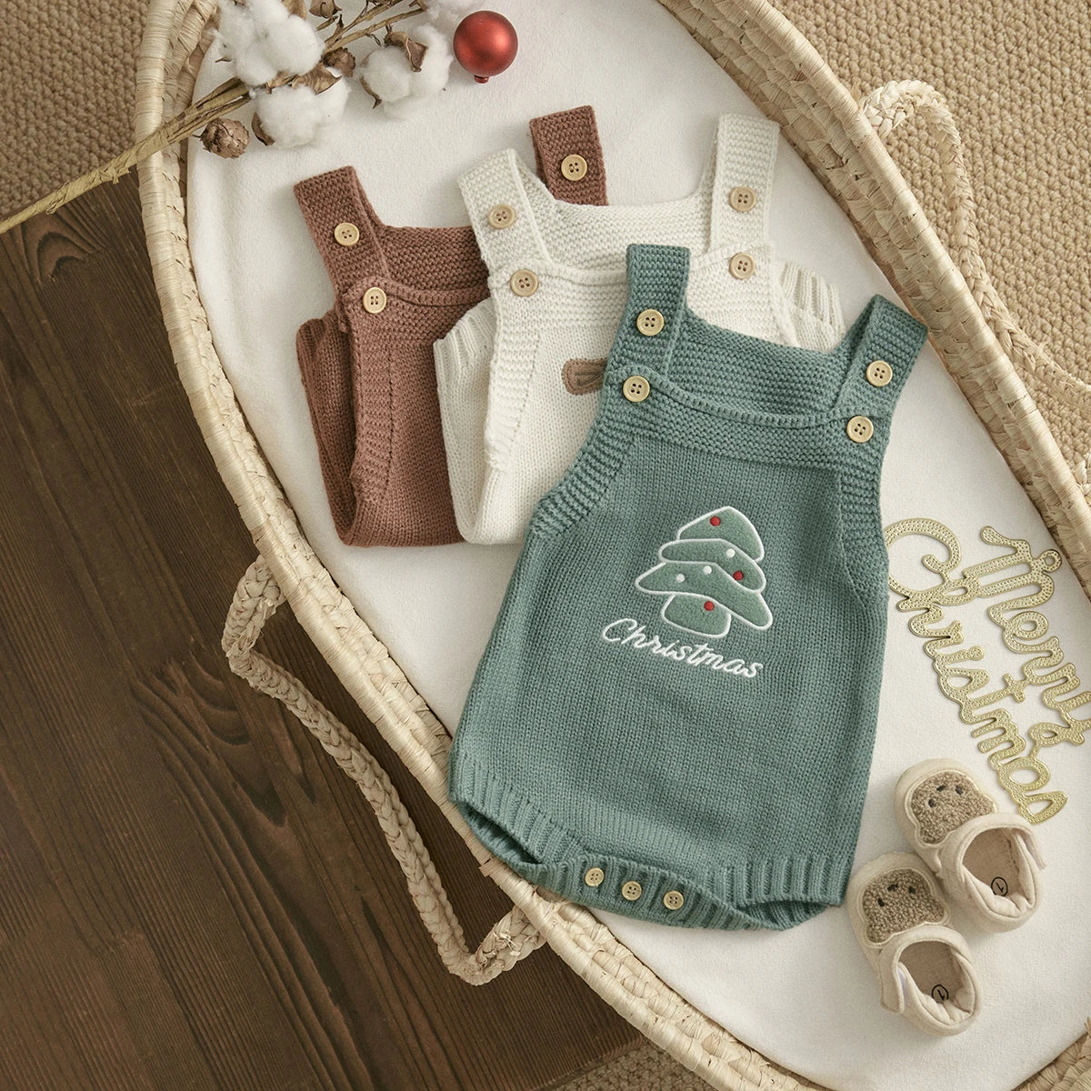 Barboteuse en tricot pour bébé garçon et fille
