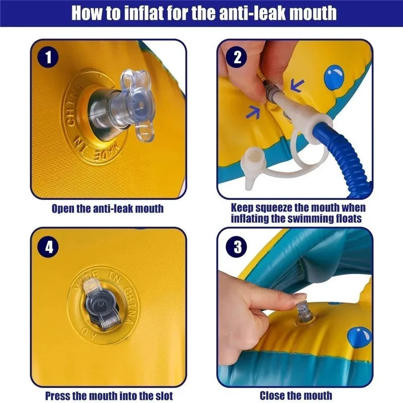 Bouée pour bébé gonflable avec ombrelle