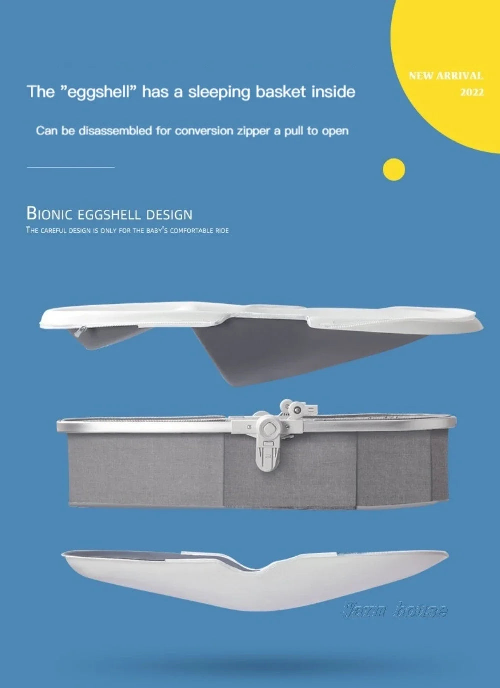 Poussette Portable 3 en 1 pour bébé