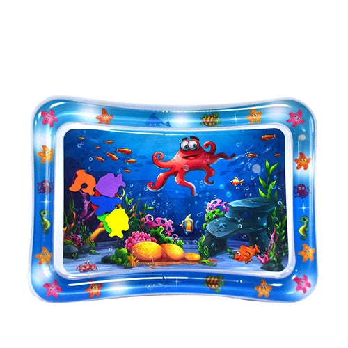 Jouet gonflable bébé tapis de jeu aquatique étoiles de mer et calamars