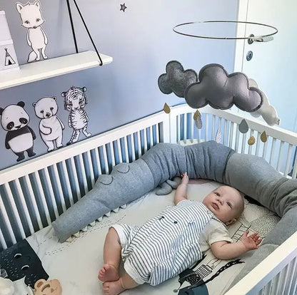 Tour de lit crocodile en coton pour bébé