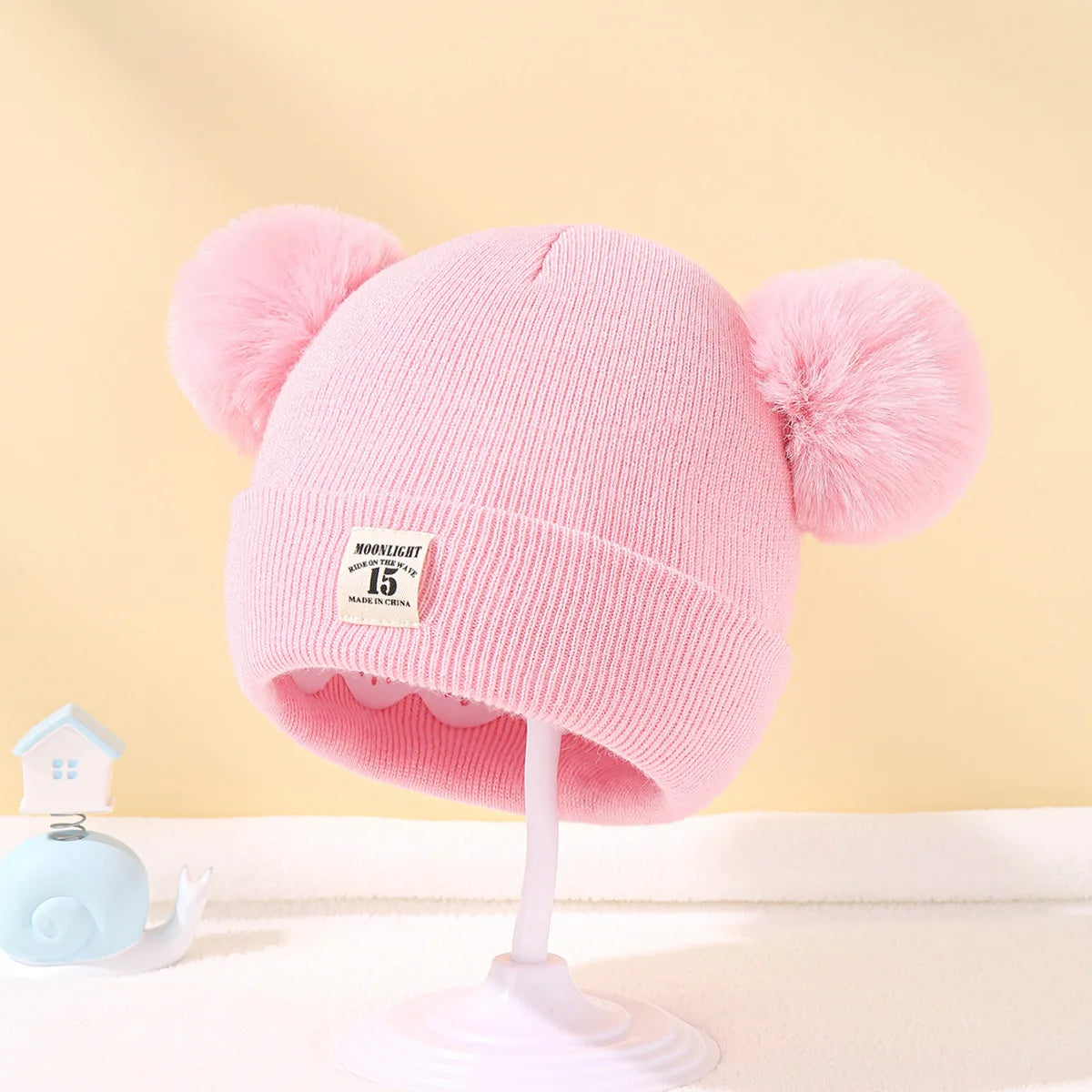 Bonnet bébé avec oreilles d'ours