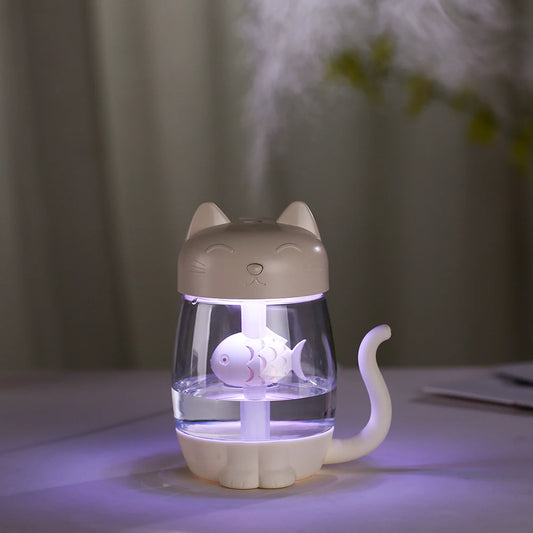 Humidificateur d’air en forme de chat