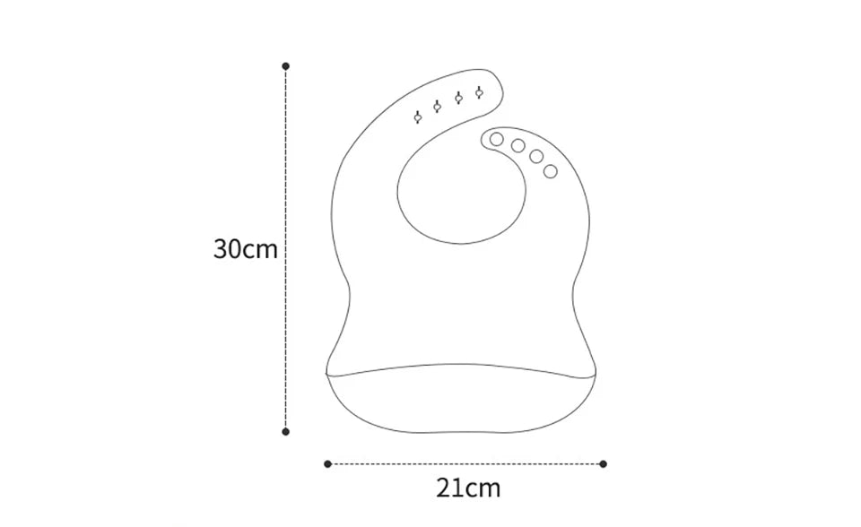 Bavoir en silicone réglable pour bébés
