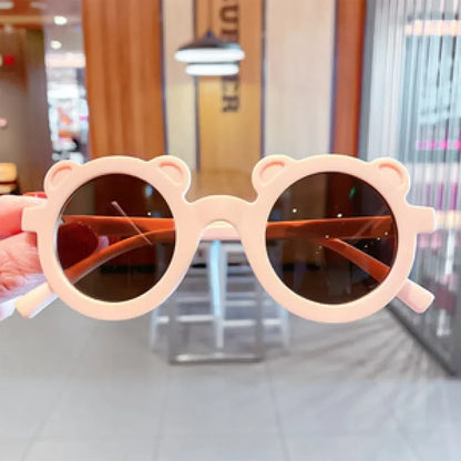 Lunette de soleil bébé ronde en forme d’ours