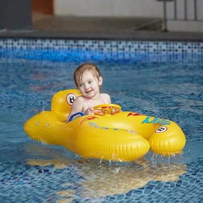 Bouée pour bébé gonflable avec ombrelle
