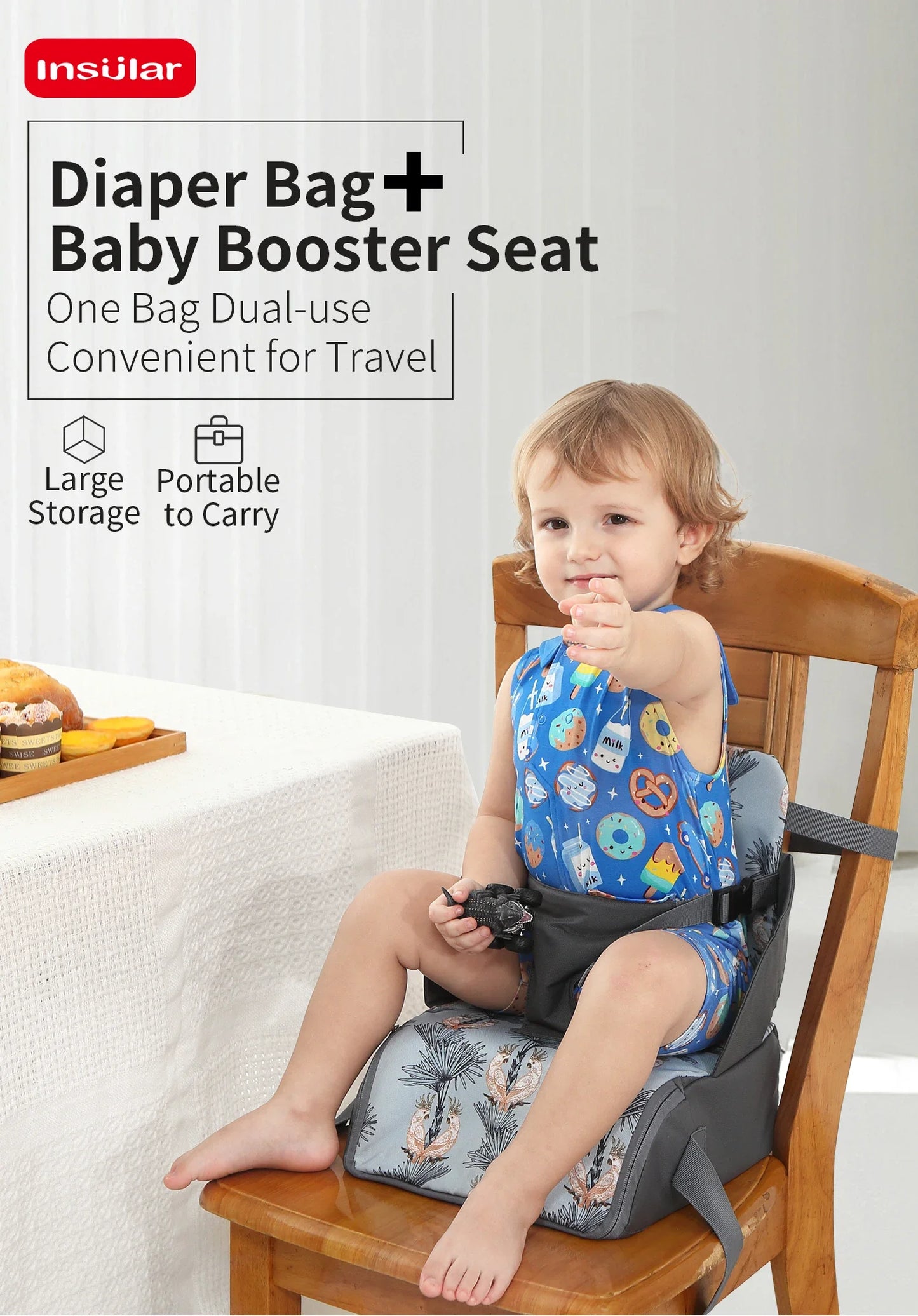 Coussin rehausseur de chaise pour bébé