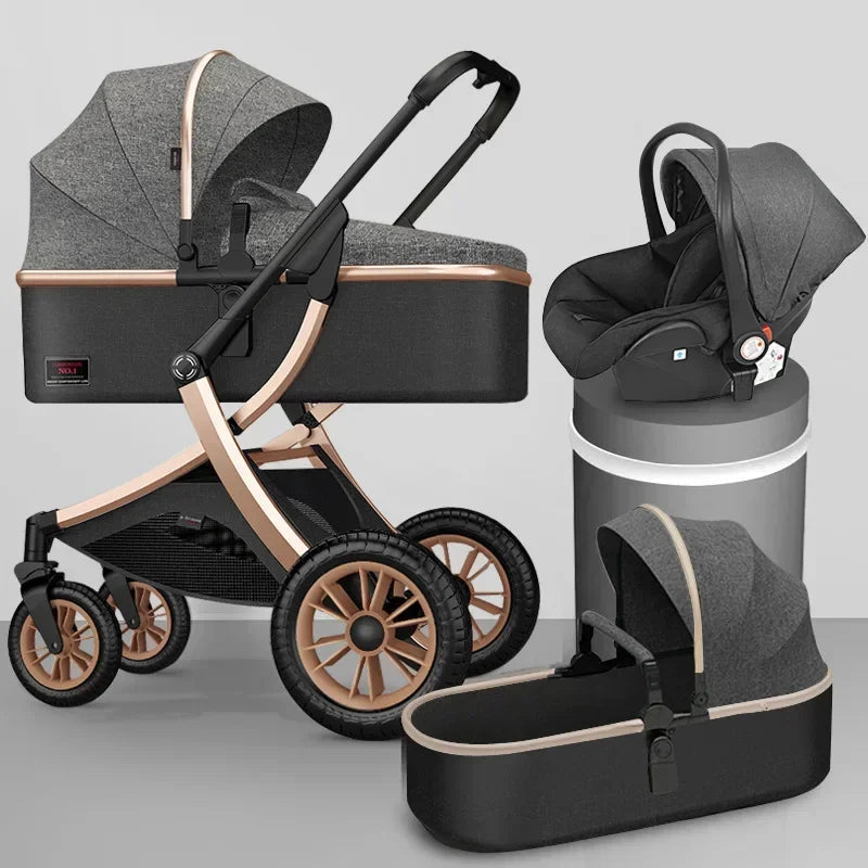 Poussette haute pour bébé