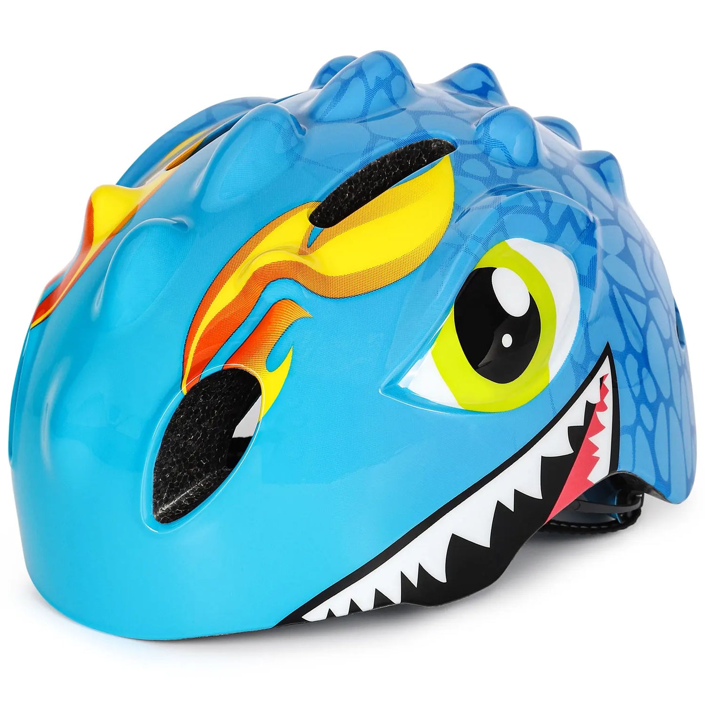 Casque de vélo à motif de dinosaure 3D pour enfants
