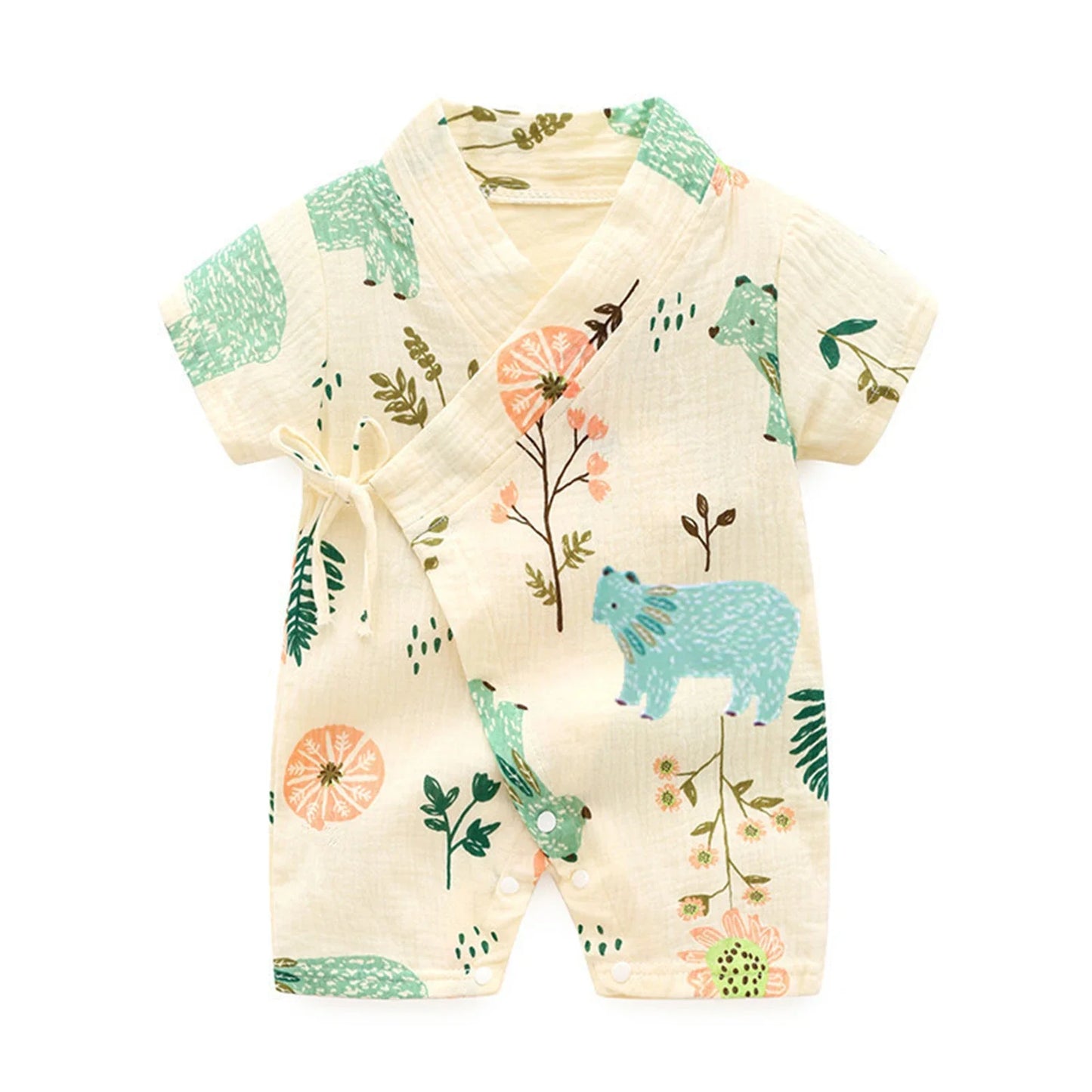Tenue d’été style kimono pour bébé fille et garçon