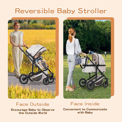 Poussette 3-en-1 moderne pour bébé