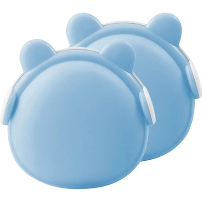 Lot de 2 veilleuses mignonnes en forme de tête d’ours