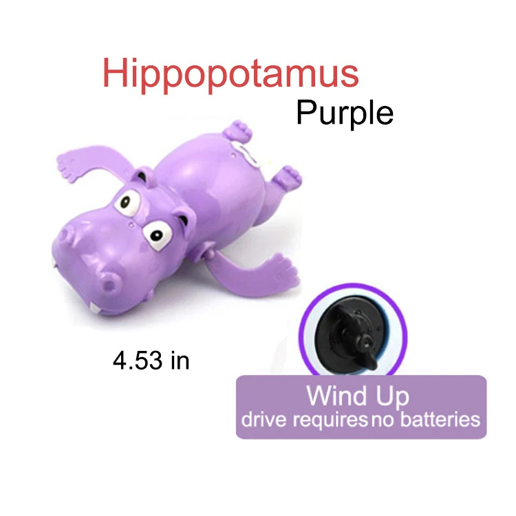 Lot de 3 pièces de jouets de bains hippopotames pour bébé