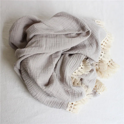 Couverture d’emmaillotage en mousseline de coton pour bébé