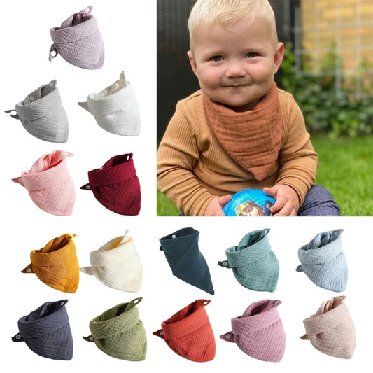 Bavoir en coton en forme d’écharpe triangulaire pour bébé X5