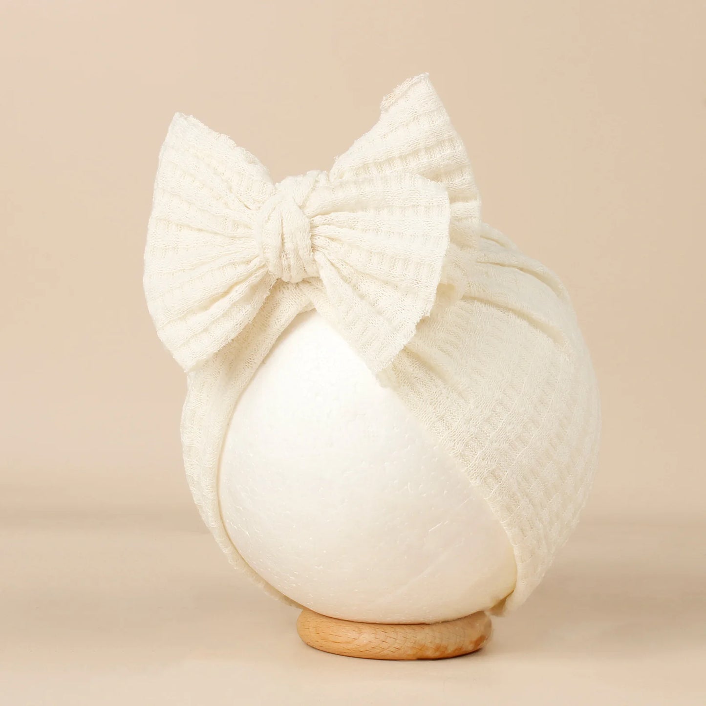 Turban en tricot avec noeud pour bébé