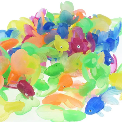 Lot de 10 poissons en caoutchouc souple pour bébé
