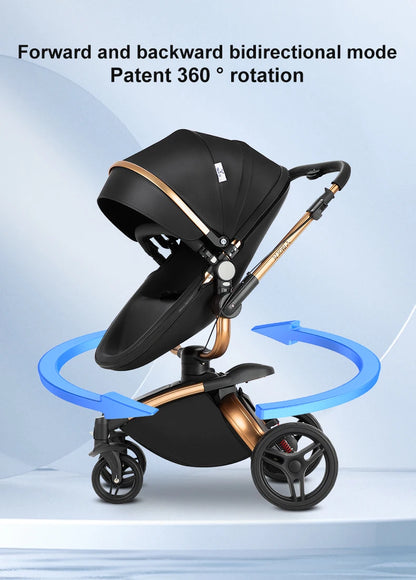 Poussette de paysage haute pliable