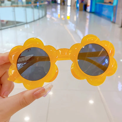 Lunettes de soleil pour bébé en forme de fleur