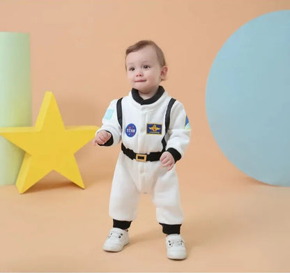 Déguisement bébé astronaute blanc body