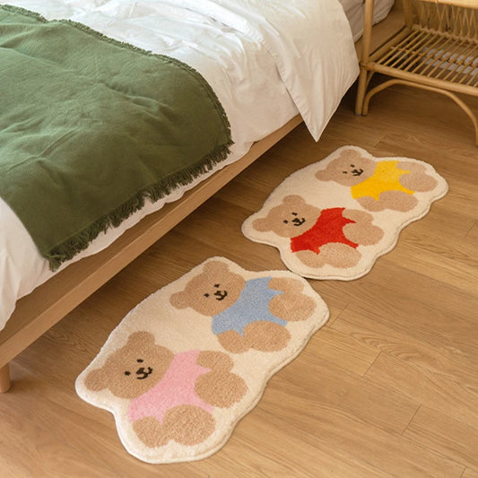 Tapis de sol bébé avec deux petits oursons mignons