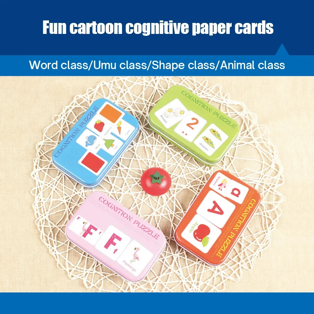 Cartes de puzzle cognitif pour bébé