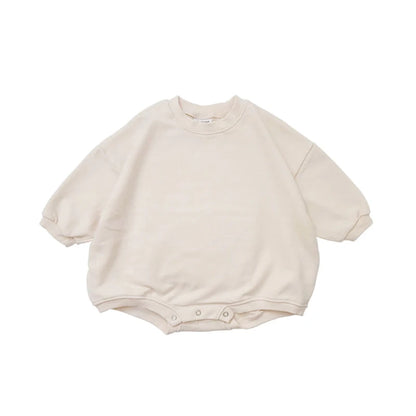 Barboteuse courte style sweat pour bébé