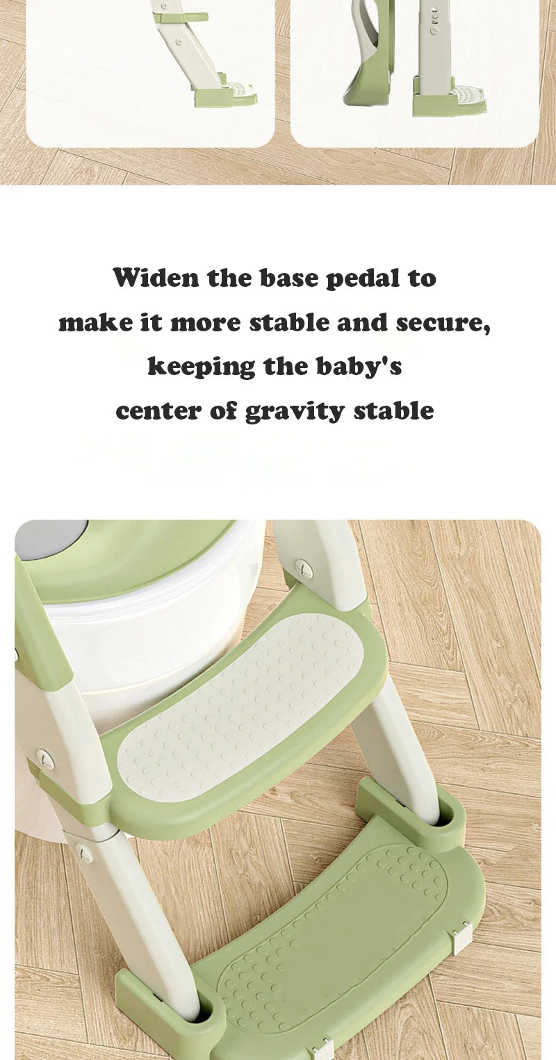 Chaise de toilettes pliable avec escalier pour enfants