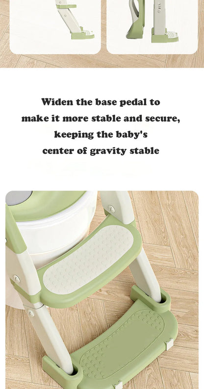 Chaise de toilettes pliable avec escalier pour enfants